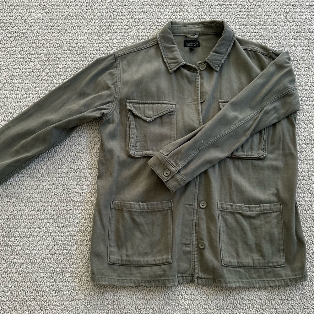 Topshop Olive Green Jacket